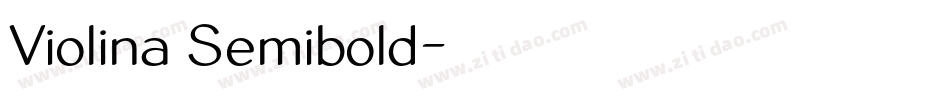 Violina Semibold字体转换